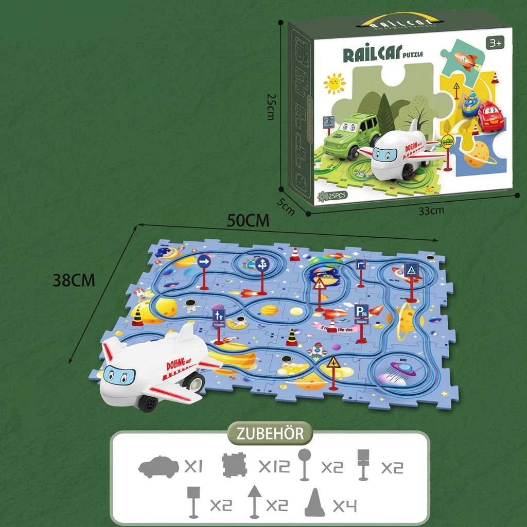 PuzzleTrack – Individuell gestaltbare Autorennbahn