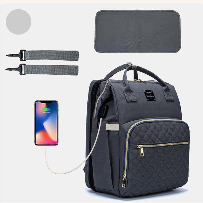 2-in-1-Babyrücksack im eleganten Design