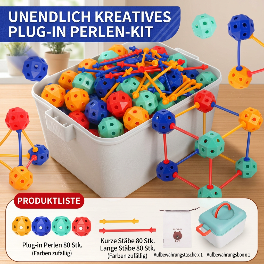 3D-STEM-Bausatz – Kreatives Lernspielzeug