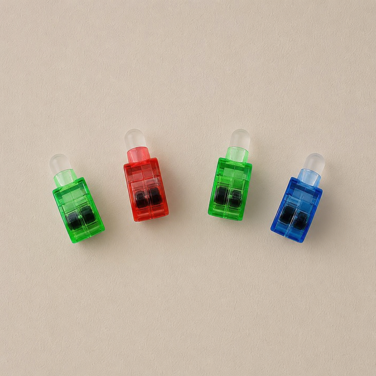 Leuchtende Fingerringe