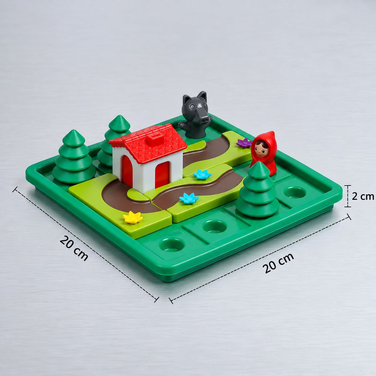 Montessori-Puzzle- und Geschicklichkeitsspiel „Rotkäppchen“
