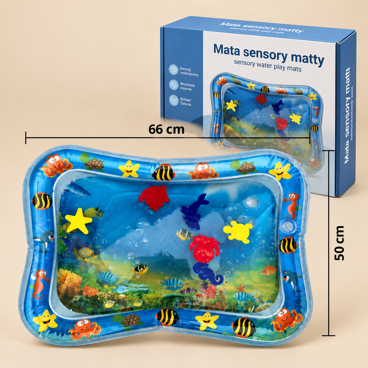 Sensorische Wasserspielmatte für Kinder