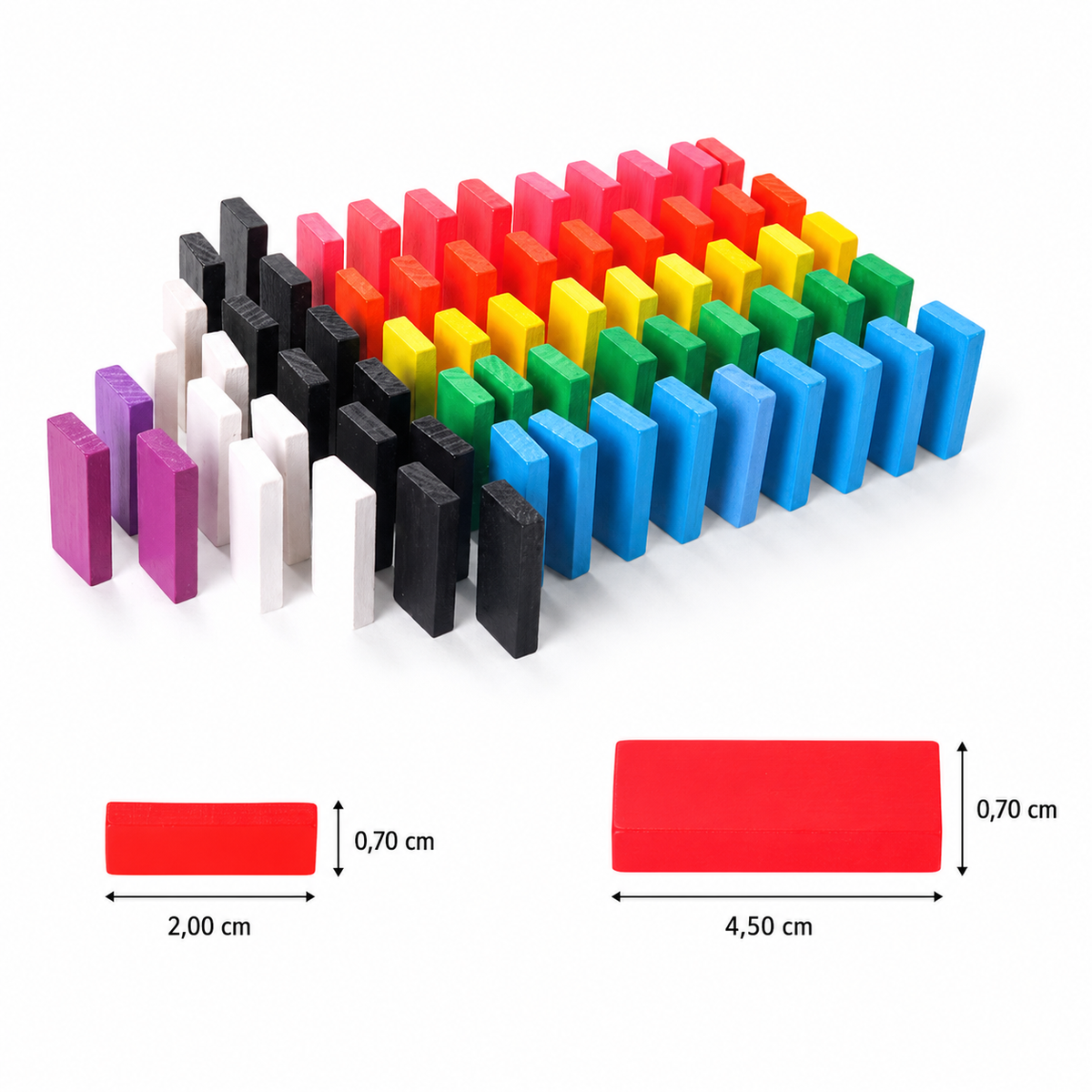 Montessori-Holz-Dominosteine