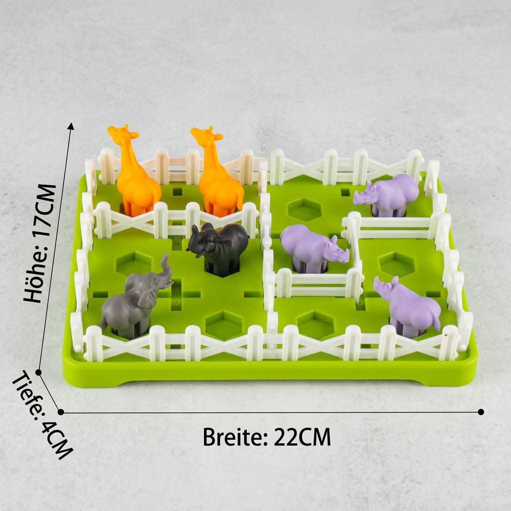 Montessori-Bauernhoftier-Puzzle und Lernspiel