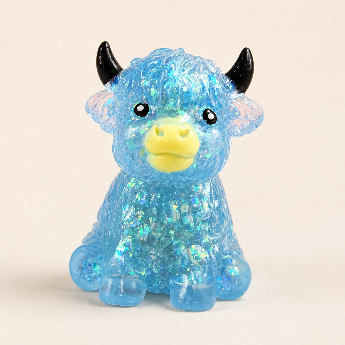 Mini-Highland-Rind-Squishy als Anti-Stress-Spielzeug