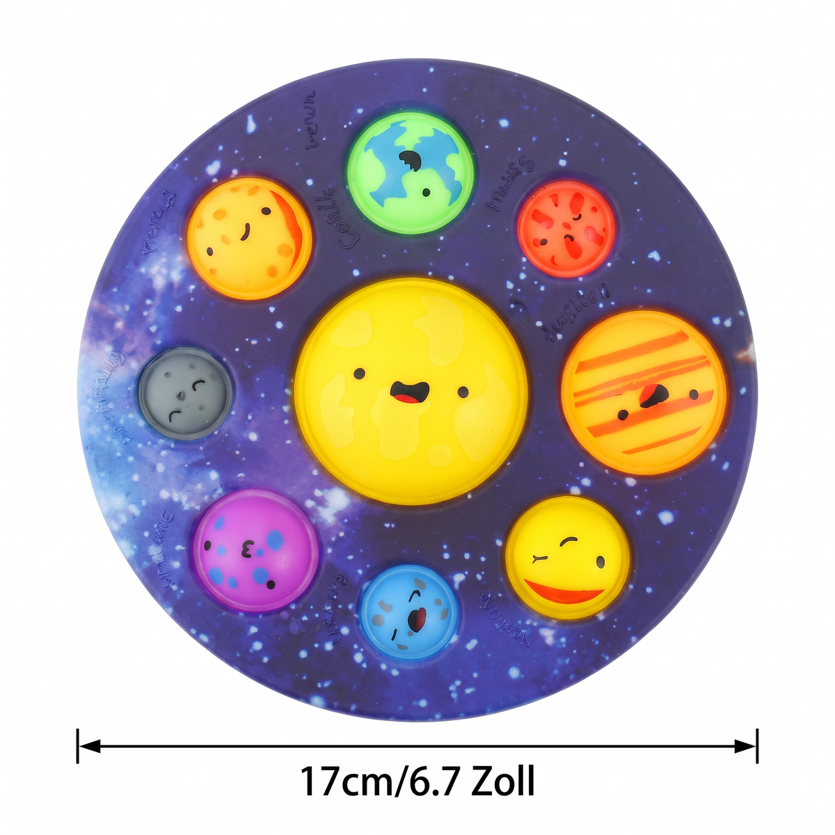 Galaxy Bubble Pop – Weltraum-Sensorikspielzeug für Kinder!