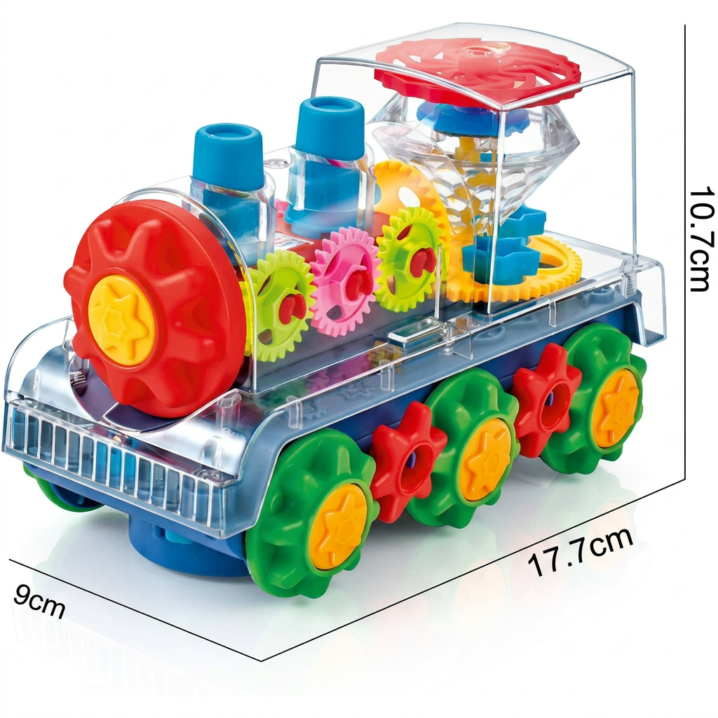 Tanzende und Leuchtende Musik Dampflokomotive