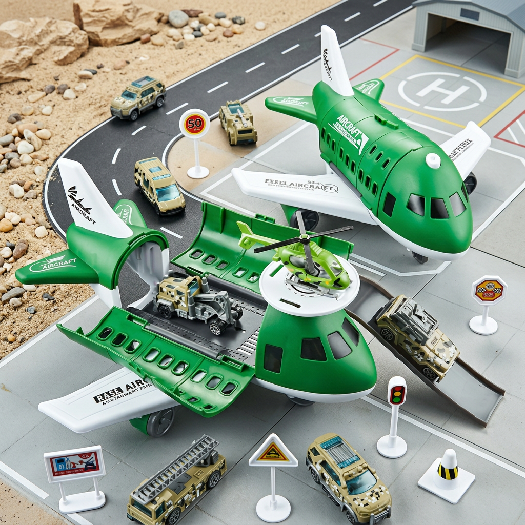 Flugzeug und Fahrzeug Spiel Set