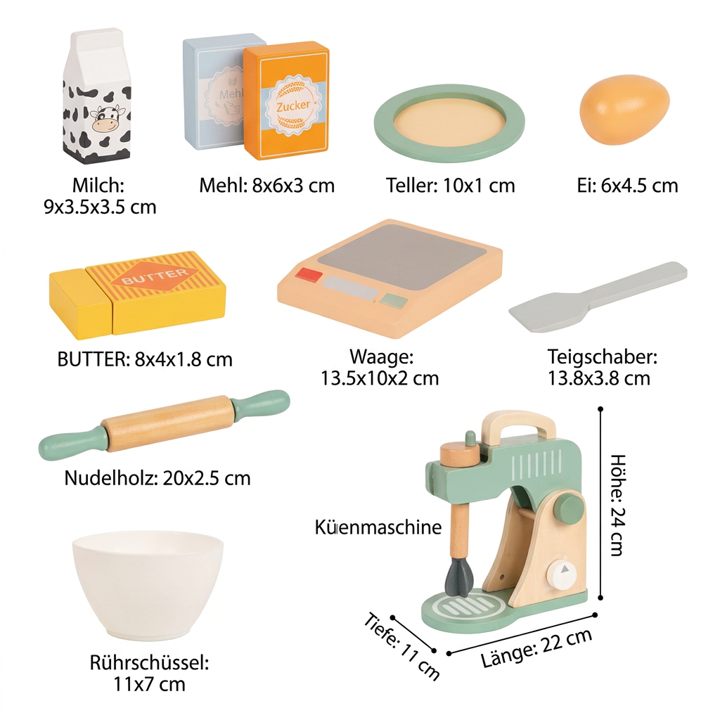Holz Kochspielzeug Set for Kinder