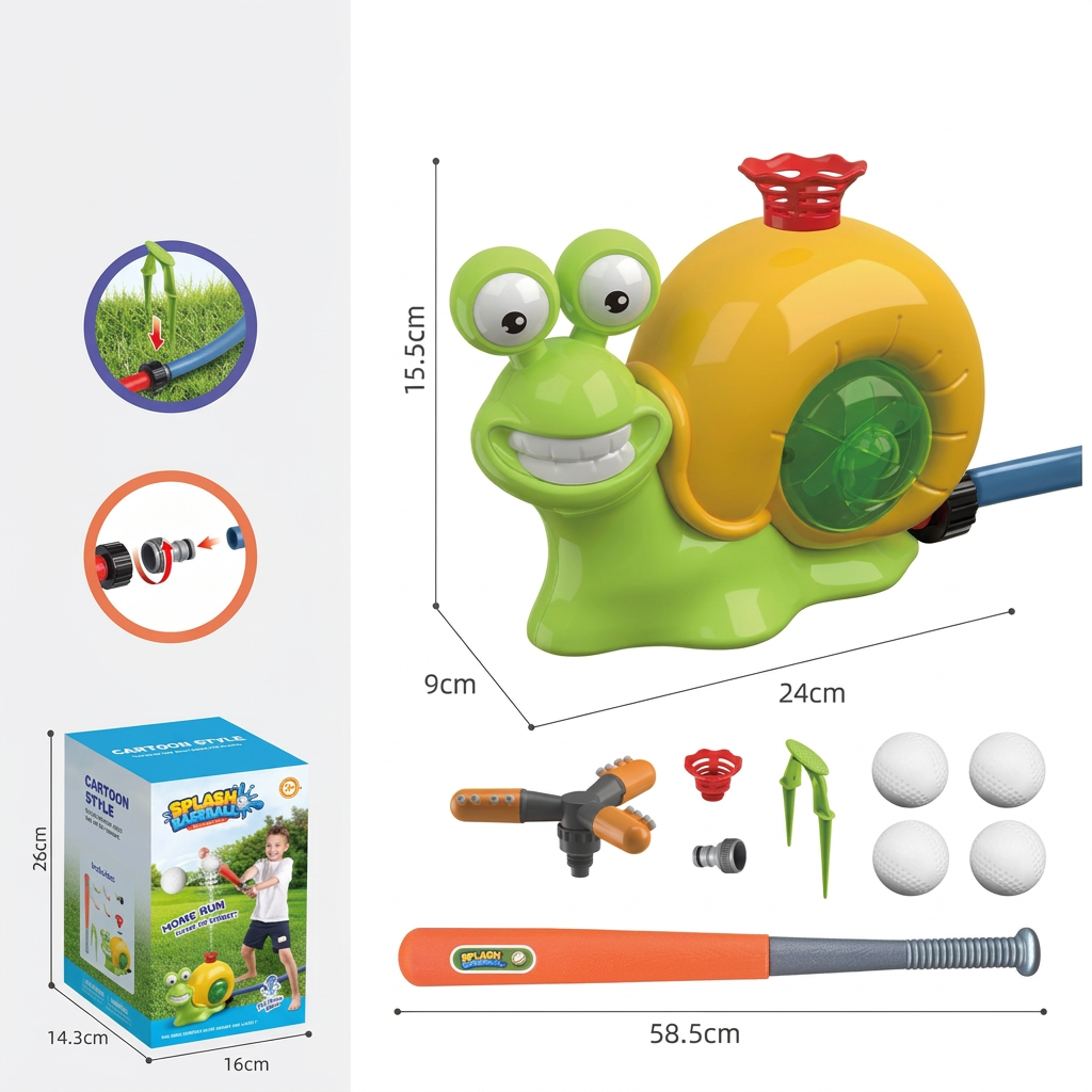 Wassersprinkler-Baseballspielzeug