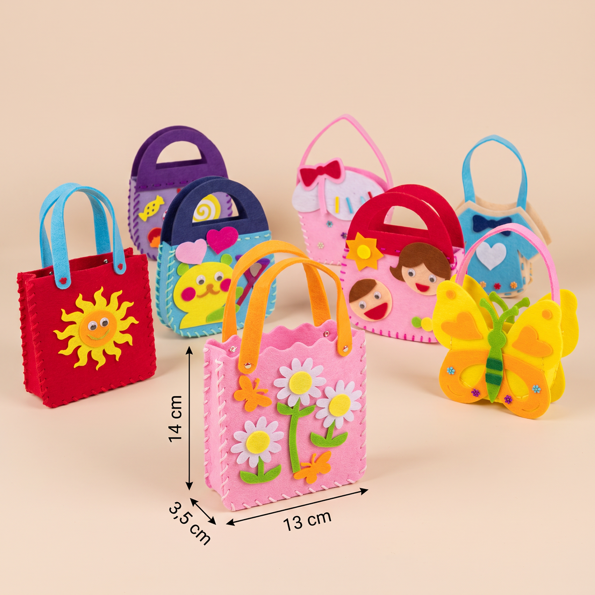 Sichere Filz Taschen Set Zum Selber Nähen