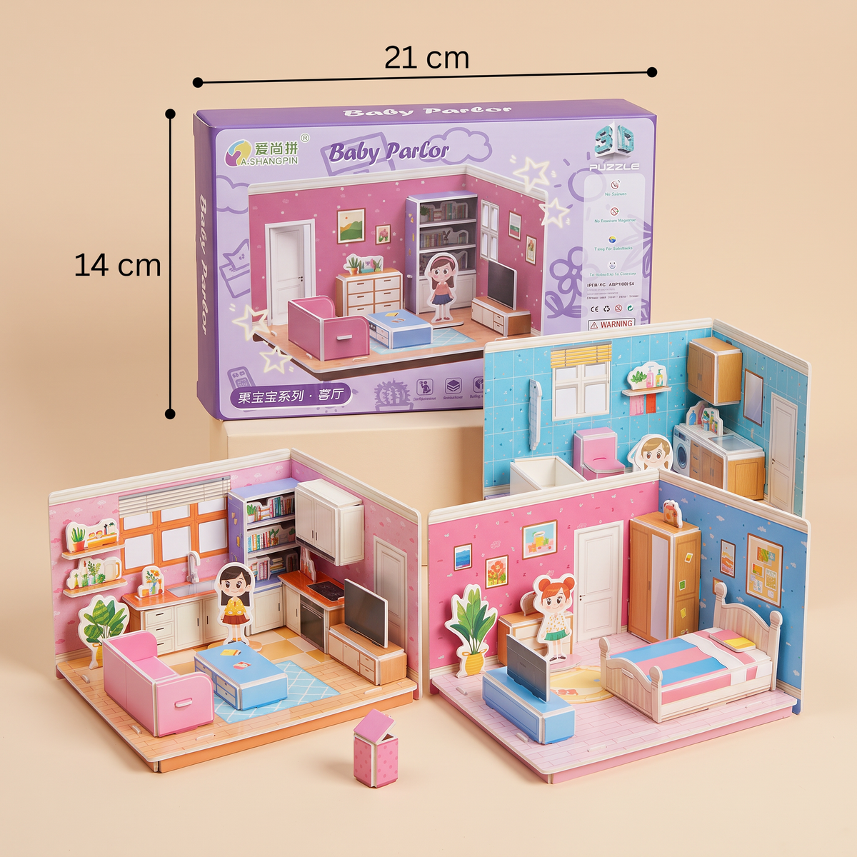 3D-Raum-Puzzle – Gestalten, bauen und entdecken!