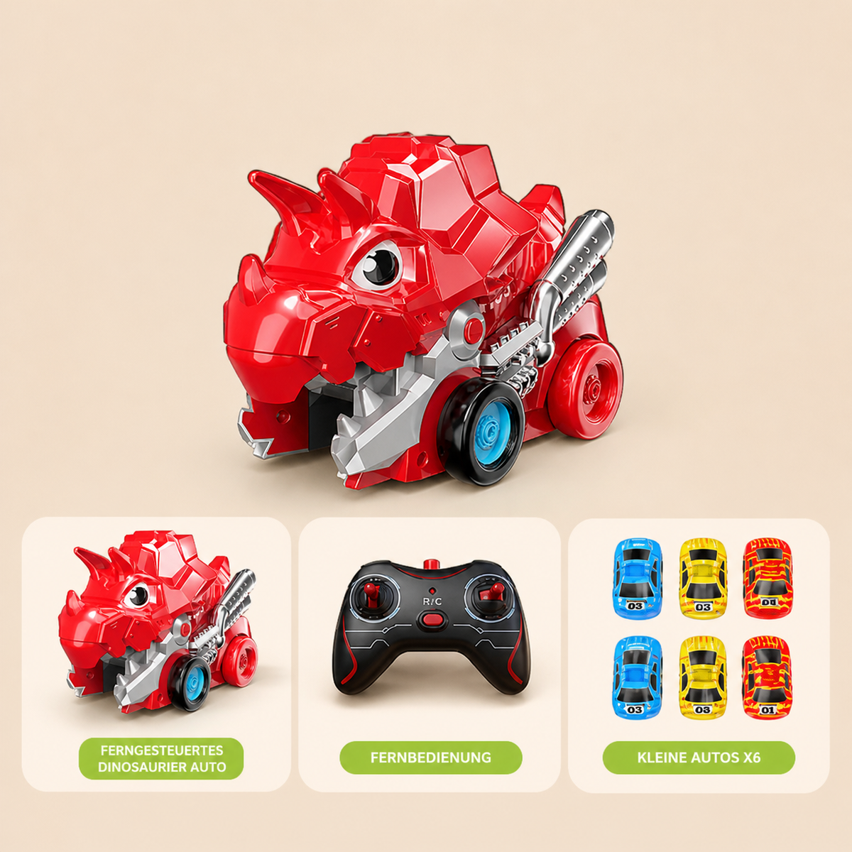 Ferngesteuerter Dino-Auto-Schlucker Truck
