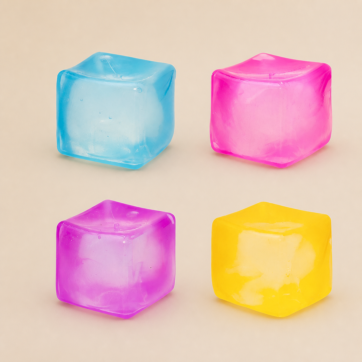 Cube Squishy Stressball – Weiches Gel-Fidget-Spielzeug für die Sinne