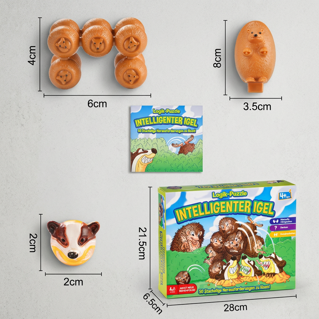 Cleverer Igel – Logik- und Denkspiel für Kinder