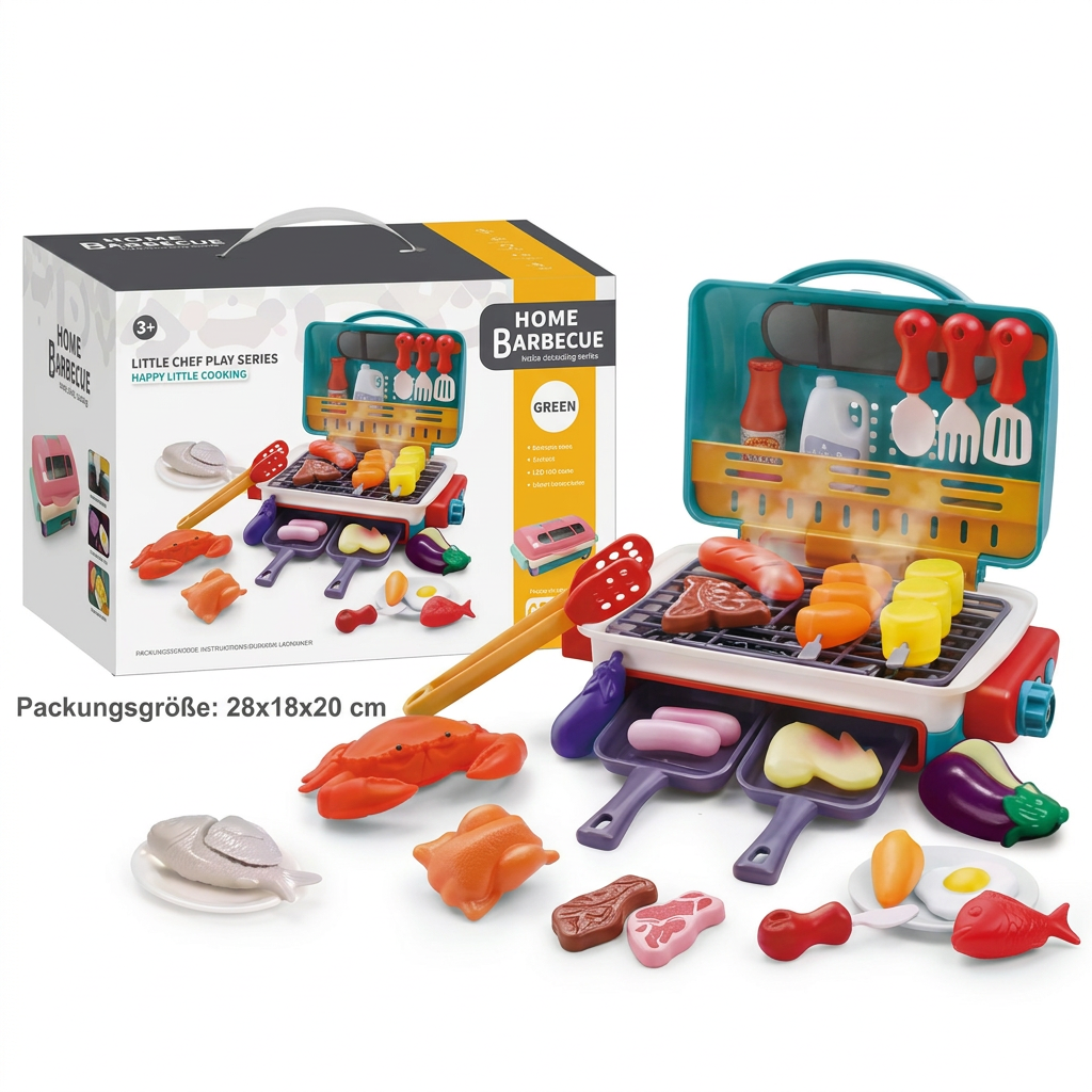 Mein erster BBQ-Grill – Kinderküche mit Rauch-Effekt und farbwechselnden Lebensmittel