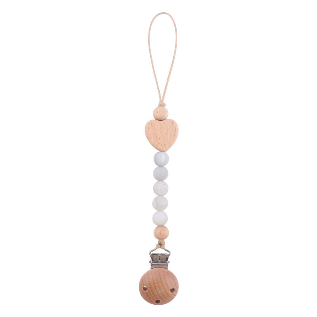 Schnullerkette aus Holz für Babys