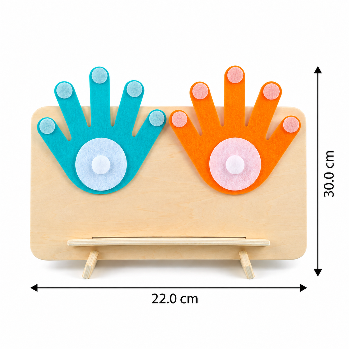 Montessori-Lernspiel für Mathematik mit Fingerübungen