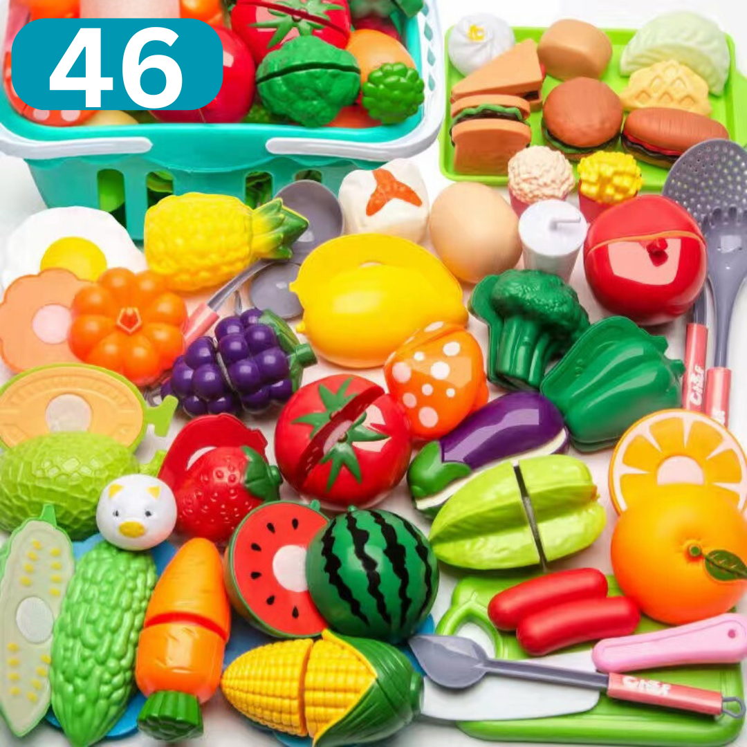 Schneidbares Obst- und Gemüse-Spielset