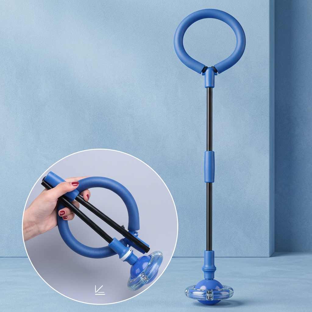 3-in-1 LED-Springball mit Sprungzähler & Timer für Kinder