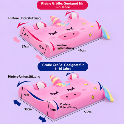 Beruhigendes ergonomisches Kinderkissen mit Tiermotiv-Kissenbezug