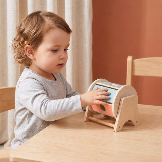 Montessori-Spielbox aus Holz