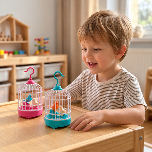 Sprechendes Vogelkäfig-Spielzeug für Kinder