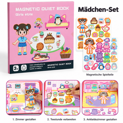 Montessori Magnet-Quiet-Book – Kreatives Ankleide- & Szenenspiel