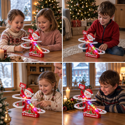 Weihnachtlicher Santa-Rollercoaster-Spaß