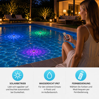 Schwimmendes Solar Led Licht mit Fernbedienung