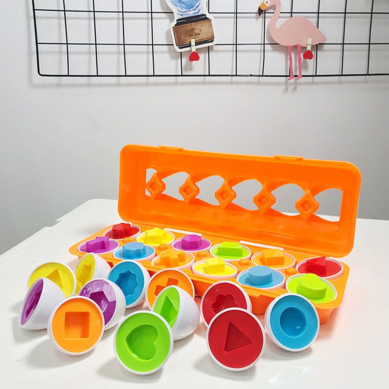 Montessori-Eier mit Formen und Farben