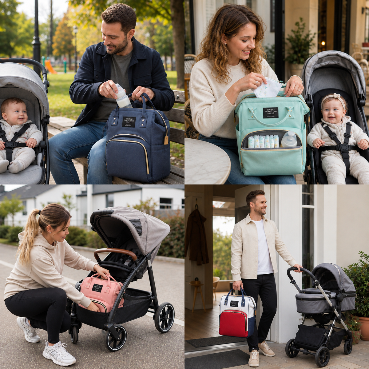 Praktischer Baby-Reiserucksack