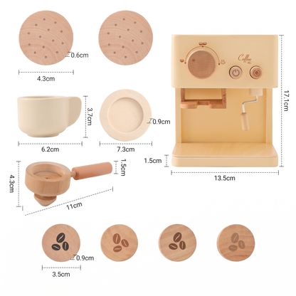 Espresso-Spielset aus Holz