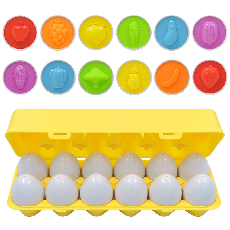 Montessori-Eier mit Formen und Farben