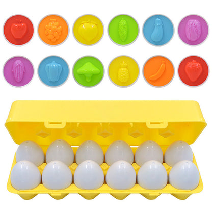 Montessori-Eier mit Formen und Farben