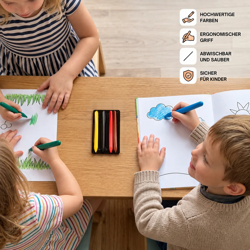 Buntes Malset – Keine schmutzigen Hände mehr! – Malset für Kinder