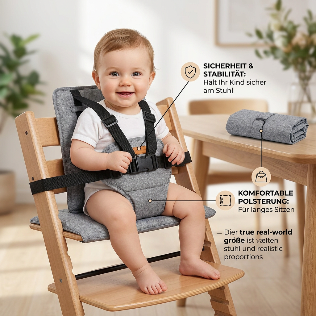 Baby-Sicherheitsgurt für Stühle