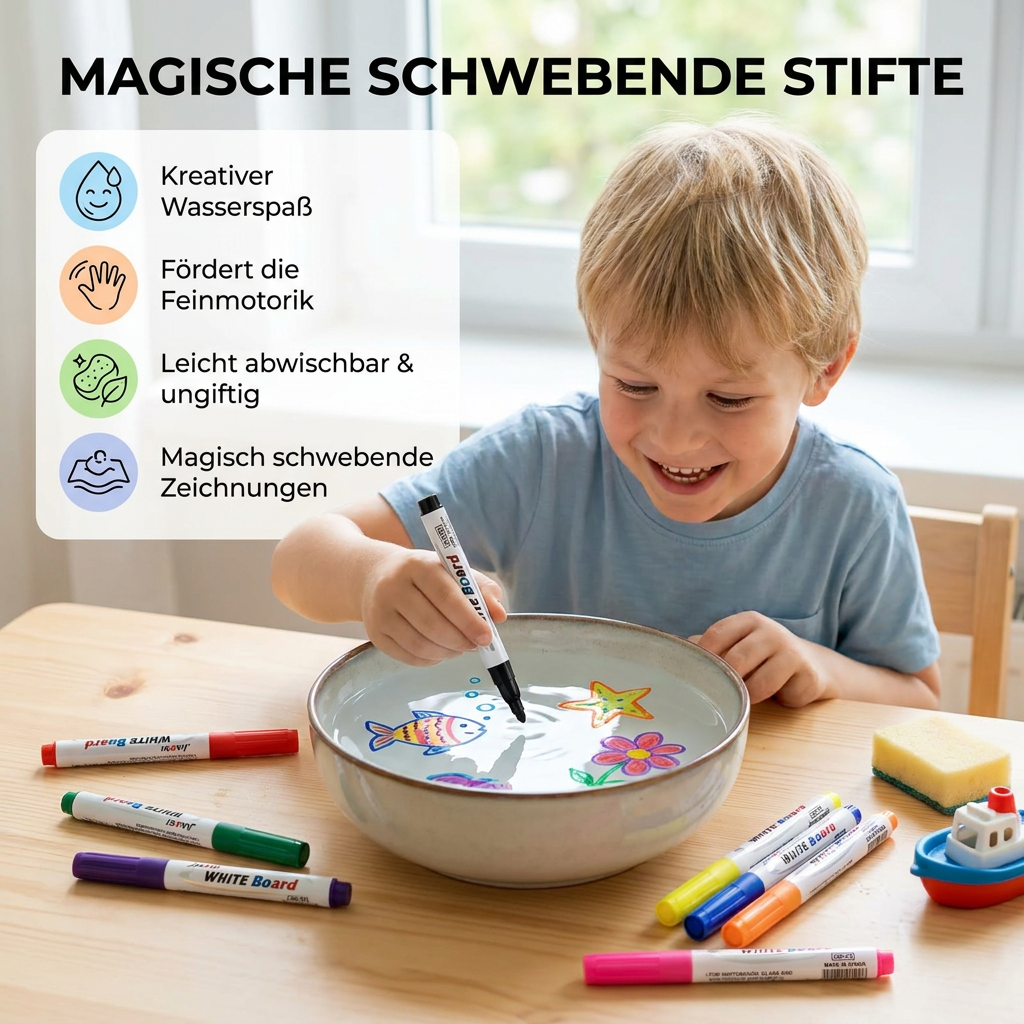 Magische schwebende Stifte