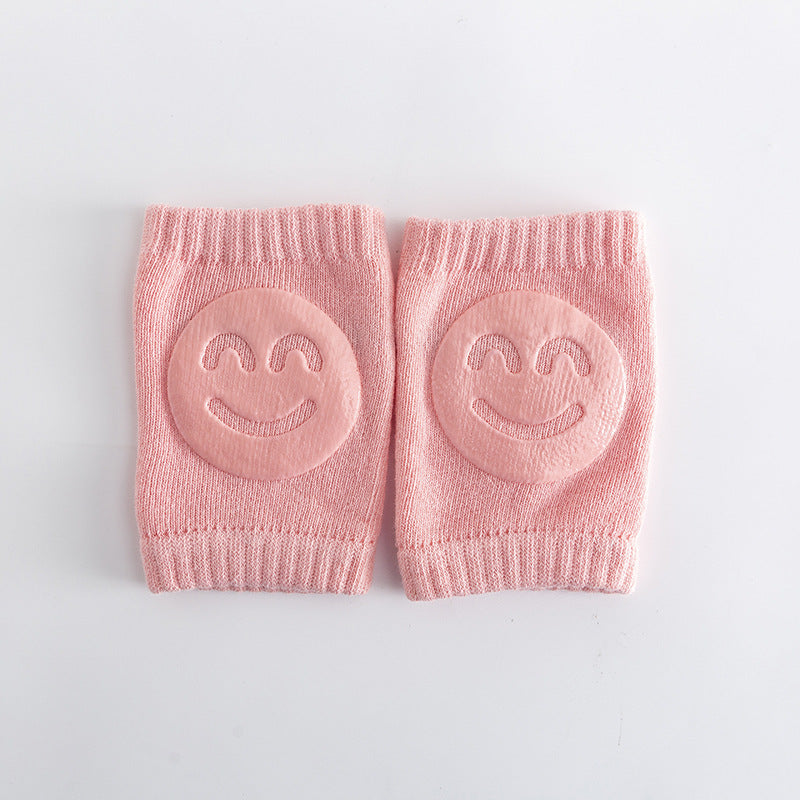 Baby-Krabbel-Knieschoner – Rutschfester Schutz mit Smiley-Design