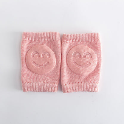 Baby-Krabbel-Knieschoner – Rutschfester Schutz mit Smiley-Design