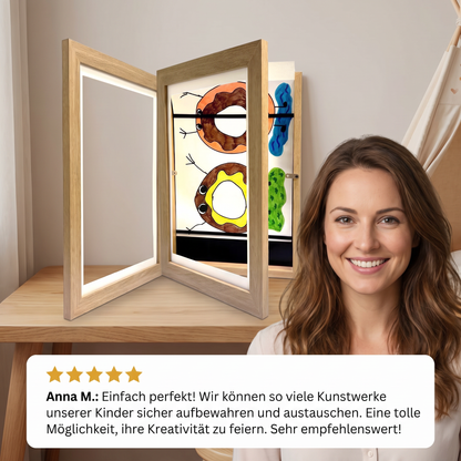 Kinder-Bilderrahmen für bis zu 150 Zeichnungen