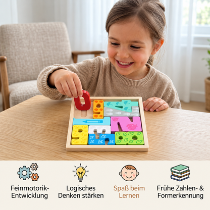 WoodlandPuzzle – Wie passen die Formen in den Rahmen? – Formenpuzzle