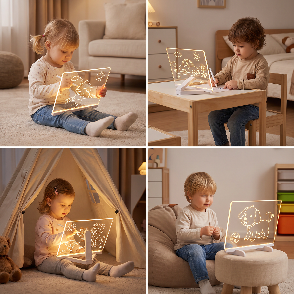 LED-Zeichenlampe für Kinder