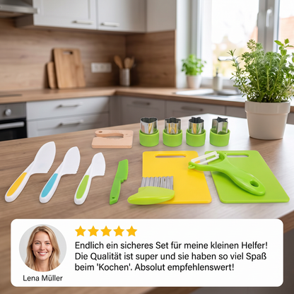Sicheres Küchenset für kleine Köche