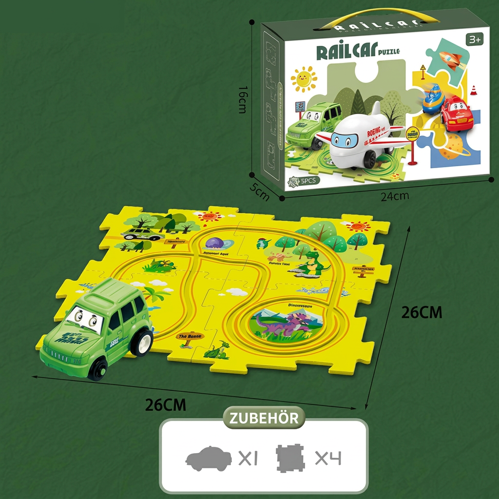 PuzzleTrack – Individuell gestaltbare Autorennbahn
