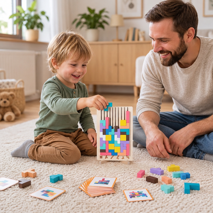 Montessori Holz Baustein und Formen Spiel
