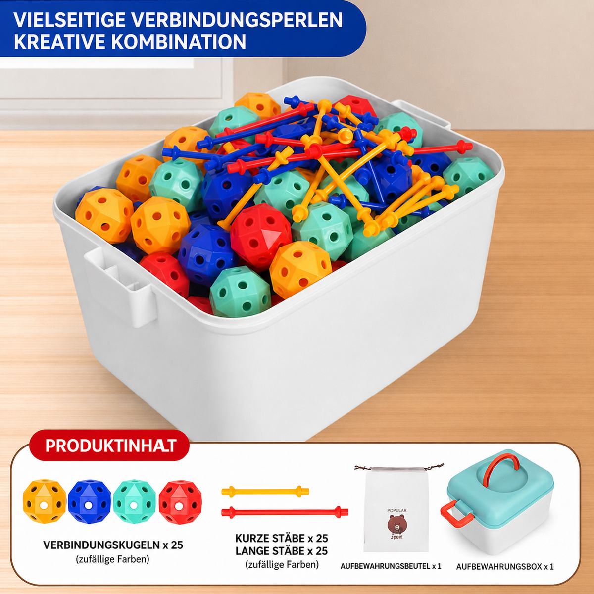 3D-STEM-Bausatz – Kreatives Lernspielzeug