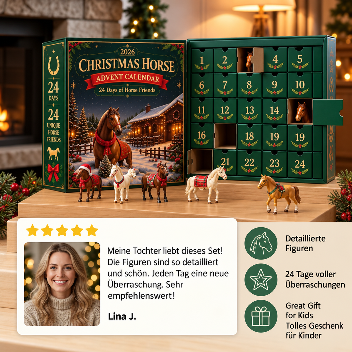 Adventskalender für Pferdeliebhaber – 24 Tage voller Weihnachtsüberraschungen