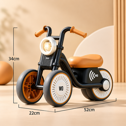 Stylisches Kinder Dreirad mit Reifen Lautlos Technologie und Licht