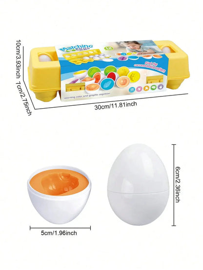 Montessori-Eier mit Formen und Farben